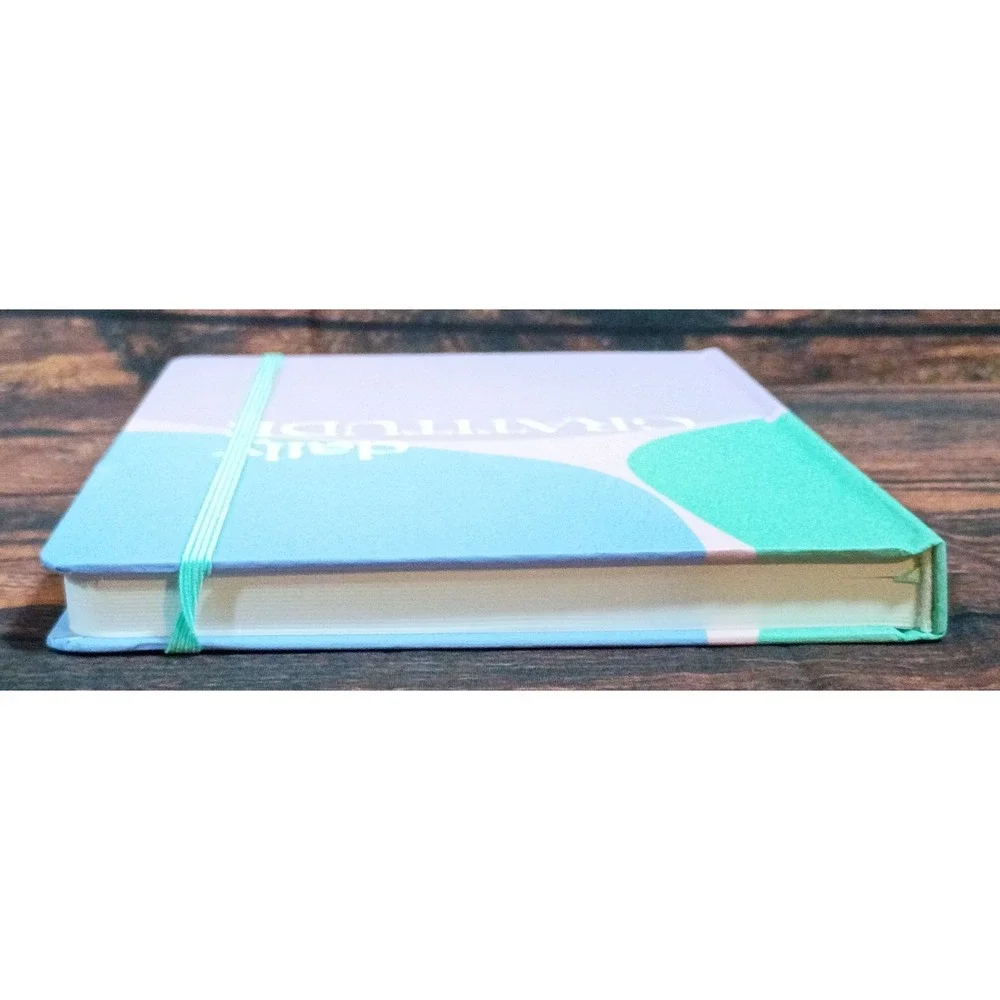 Spritz Daily Gratitude Journal Pastel Colorblock Hardcover Planner 120 Sheets
